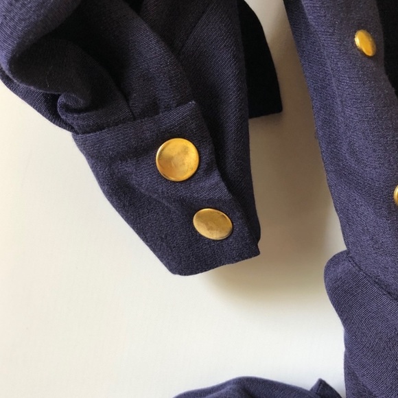 Alice by Temperley Navy Studded Mini Lila Dress 4 - Picture 6 of 7